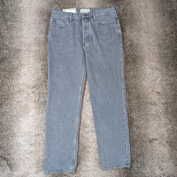 Everlane Rigid Slouch The Relaxed Fit Straight Jean Grey Women's 27 NWT - Picture 5 of 13